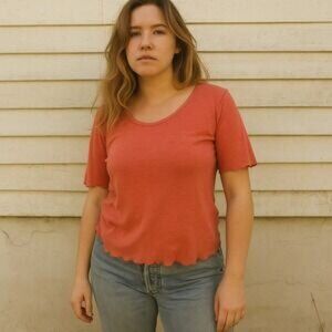 Mollusk Lettuce Edge Coral Hemp T-Shirt